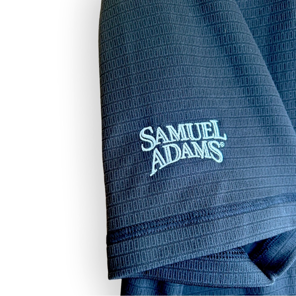 Samuel Adam’s Adidas black golf polo. Size large. Men’s golf. Samuel Adam’s.
